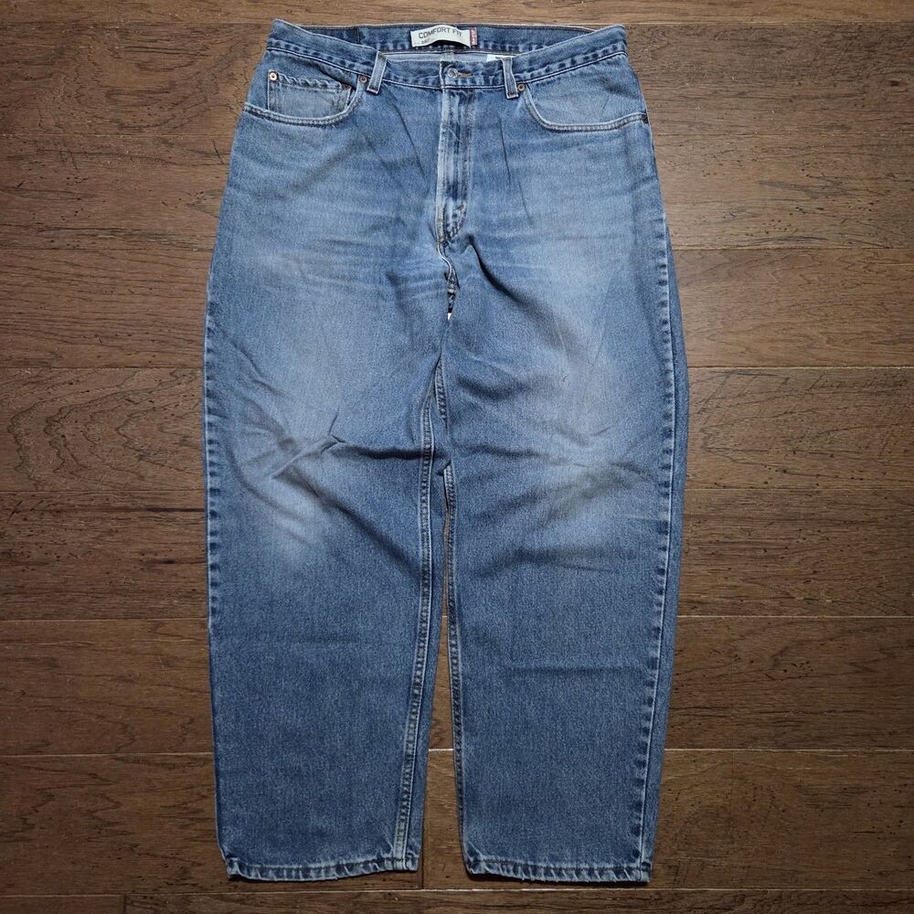 Vtg Levi's 560 Jeans Mens 36x30 Blue Baggy Comfort Fit Y2K Loose Tapered Denim